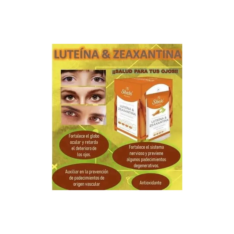 2 Luteína Y Zeaxantina, Vista Ojos 15 Sobres Cu Shelo