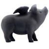 Bellaa 26096 Whimsical Flying Pig Statue 5 Inch Tall