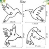KRSHEMDE Metal Hummingbird Wall Art Decor, Metal Bird Wall Decor,