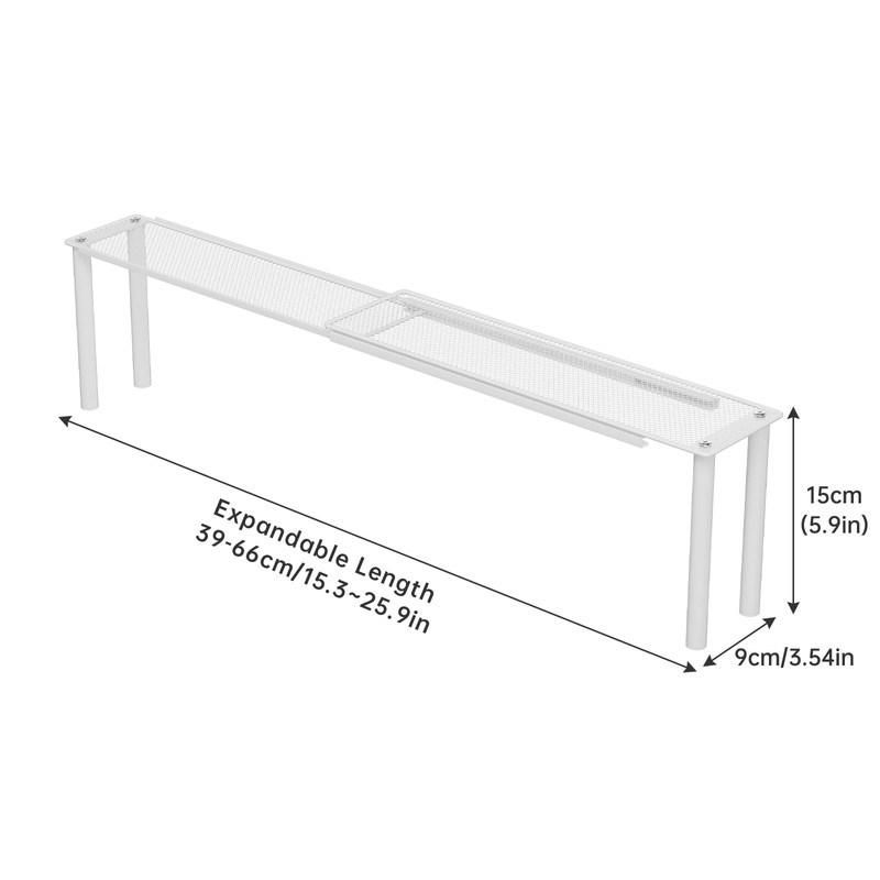 WOCHUANGSI Expandable Window Shelf for Plants Kitchen Sink Organizer Stackable
