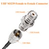 KUOQIY 2 PCS SO239 Bulkhead Connector, UHF Female to UHF