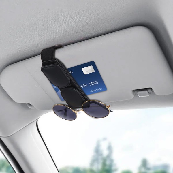 Lollanda Car Sunglasses Holder, Car Glasses Holder Eyeglass Clip Hold