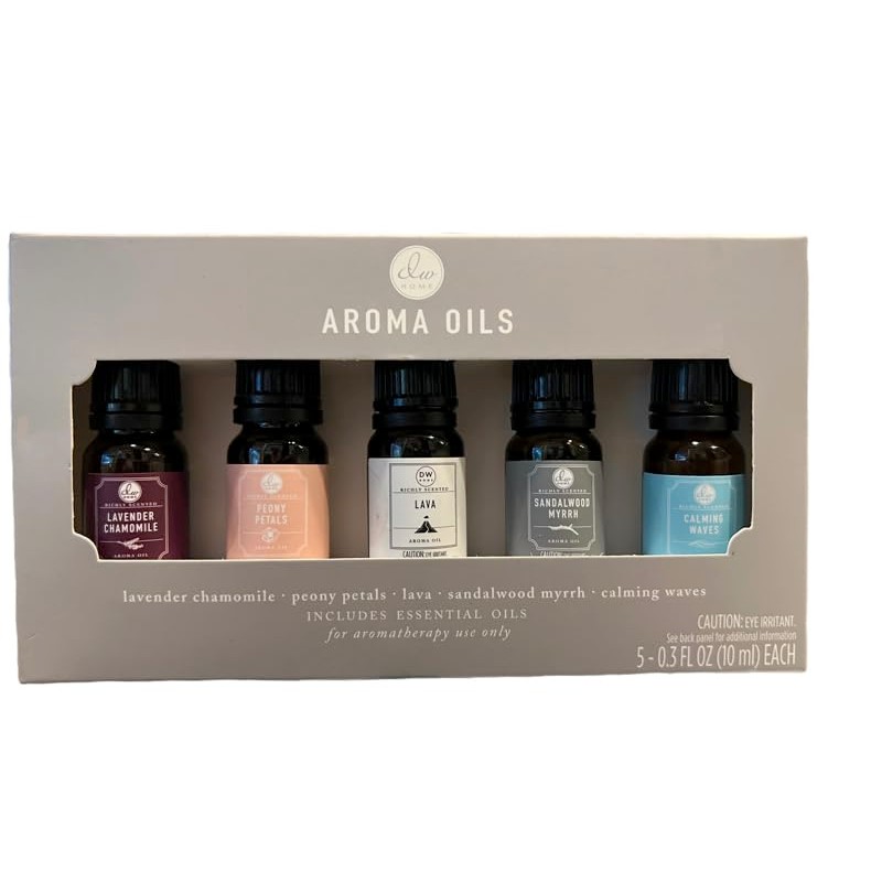 DW Home Aroma Oils Set, Lavender Chamomile, Peony Petals, Lave,
