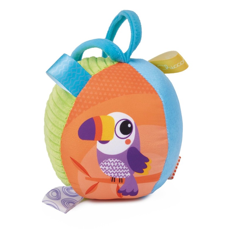Chicco Soft Ball, Various Textures, Easy to Grip, Promotes Tactile
