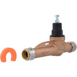Cash Acme EB45 SharkBite Pressure Regulating Valve with Disconnect Clip, Slip Direct, 3/4 Inch Push to Connect, Poly Top, 60 PSI, PVA16P-DSL-60R
