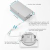 LUXRITE 3 Inch Square Ultra Thin LED Recessed Light with