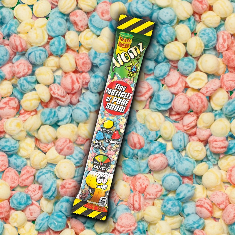 TOXIC WASTE - Atomz - Sour, Tangy, Chewy Candy -