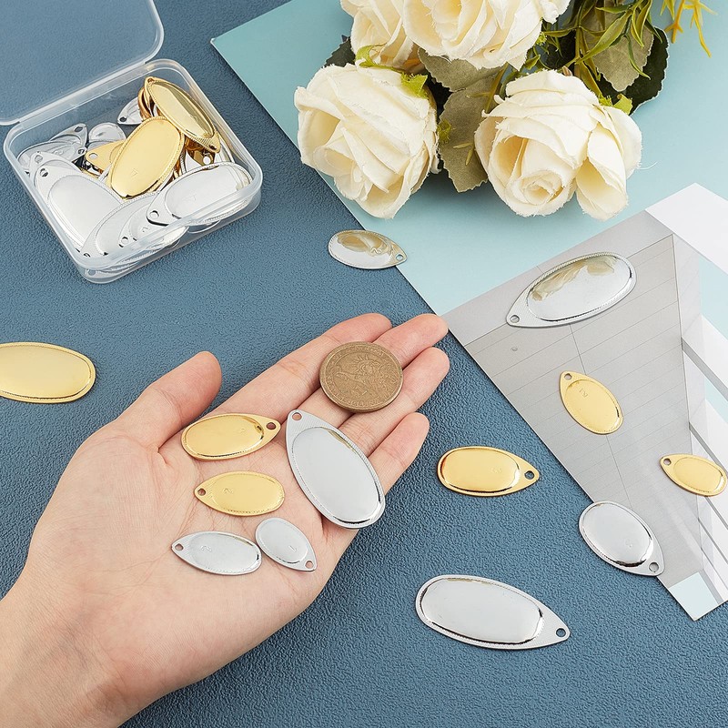 SUPERFINDINGS Over 60pcs 2 Colours 5 Sizes Iron Fishing Bait