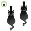 Evelots Over The Door Cat Hooks - 2 Pack -