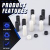 Glarks 180Pcs Nylon Round Spacer Assortment Kit for M5 Screws,