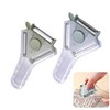 RUIENGCOMM 2Pcs Speed Peeler Ergonomic Handle Sharp Blade Stainless Steel