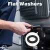 Pack of 50 Flat Washers M8, Metal Body Washers Spacers