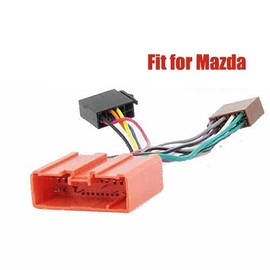 Baceyong Universal ISO Wiring Harness Connector Adaptor for M-azda MX-5 MK2.5 2001-2005, Car Radio Adapter Cable Adapter Wiring Harness Recessed Connector