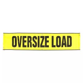 PTP 18" x 84" Vinyl Mesh Oversize Load Sign With HD 5/8" Grommets