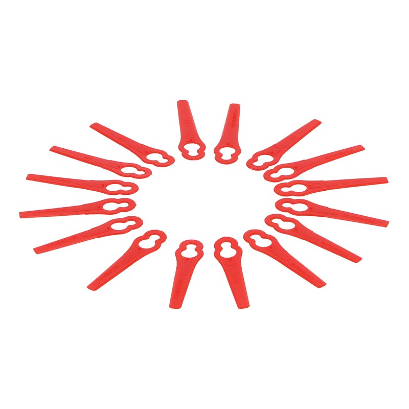 100Pcs Plastic Trimming Blades Lawn Mower Gourd Type Cutting Replacement