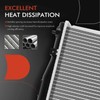 A-Premium Engine Coolant Radiator Assembly with Transmission Oil Cooler Compatible