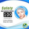 CocoAtlas Disposable Bouffant Caps, 21 inch Hair Nets, 100 Pack,