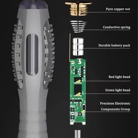 XineYuor Phase Tester, 4 Pieces Phase Tester Screwdriver, 2-in-1 Screwdriver with Strong Torque and Magnet, 12V-220V Voltage Tester Screwdriver Set Screwdriver