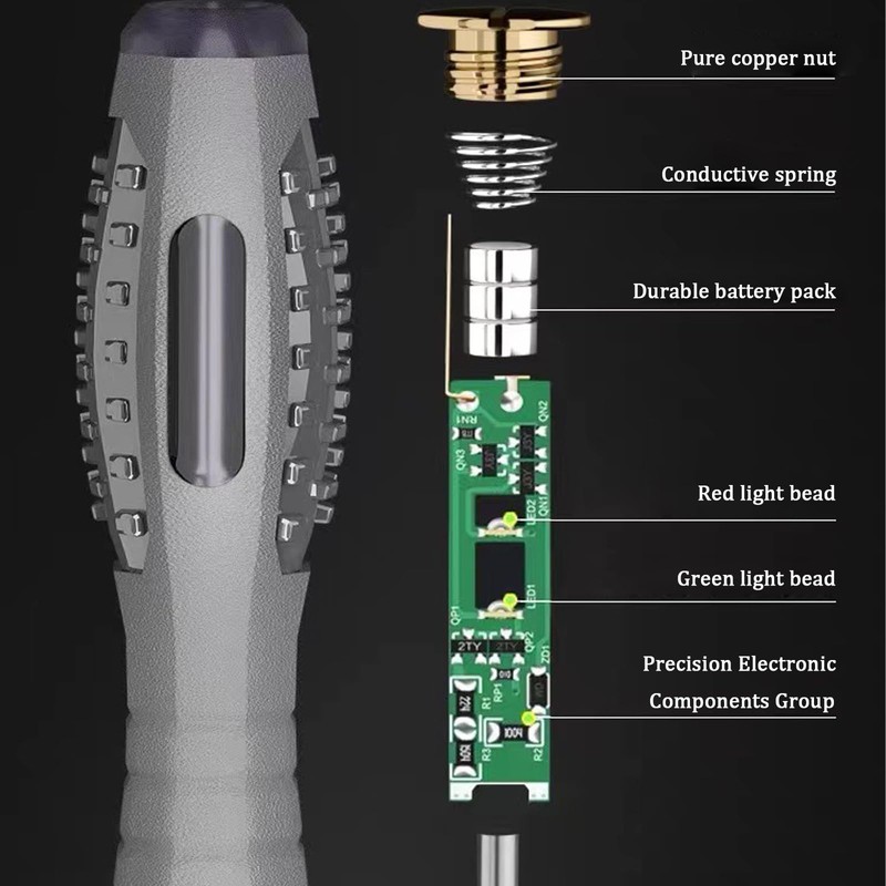 XineYuor Phase Tester, 4 Pieces Phase Tester Screwdriver, 2-in-1 Screwdriver