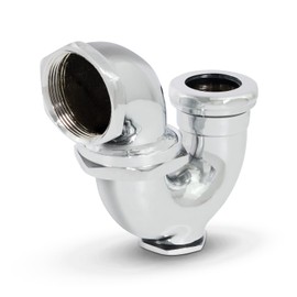 Highcraft 33537 LA Pattern Trap Plug for Tubular Drain Applications, 1-1/2 in. IPS x 1-1/4 in, Brass, Chrome Plated