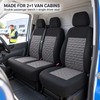 2+1 Universal Van Front Seat Covers for Single Driver &
