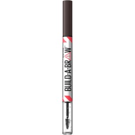 Maybelline New York, Build A Brow: 2 in 1 Brow Pen + Sealing Gel, Real-looking, Fuller Brows, Waterproof, Sweat- & Smudge-resistant, 24H Wear, Vegan Formula, Shade 259: Ash Brown