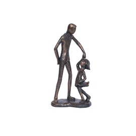 Dad Gifts from Daughter Imitation Cast Iron Sculpture Girl Dad Dancing Status Father Daughter Figurine Decoration for Fathers Day Wedding Memorial Gifts for Dad Statue for New Dad Stepdad Husband