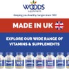 Woods Supplements - Vegan Glucosamine Sulphate 2KCl 1500mg x90 Tablets.