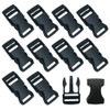 Hocansen 10 Pieces Quick Side Release Buckles Dual Adjustable Buckle
