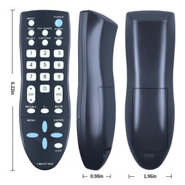 GXCC Replaced Remote Control Compatible with Sanyo TV Remote Control sub GXFA DP26649 DP26640 DP42D23 DP19648 DP39E23 DP39E63 DP46812 DP39842 DP58D33 FVE3923 FVE3963 FW32D06F FVM4281