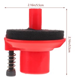 BIUDECO Set Drum Kit Accessories Hat Felt Stand Drum Felt Pads Felt Cymbal Sleeves Durable Felt Pads for Drum Cymbal Replacement Accessories High Hat Felt Cloth Clutch Red Pedal