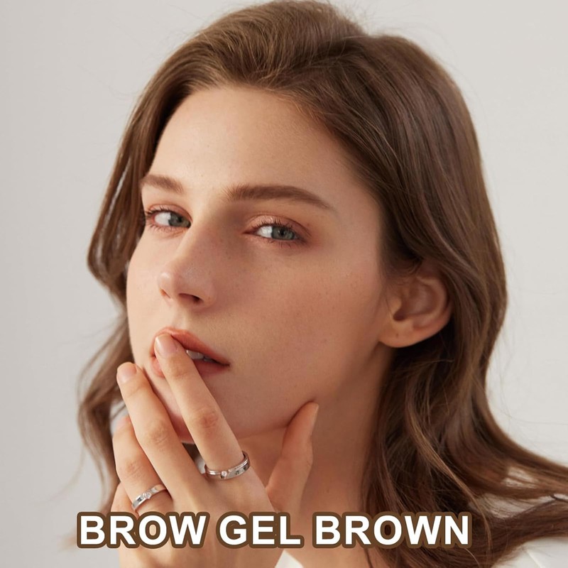 Waterproof Brown Eyebrow Gel - Fast Drying & Sweat-proof Semi-Permanent