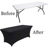 ALESWEAR 6ft Spandex Tablecloths for Home Rectangular Table Fitted Stretch