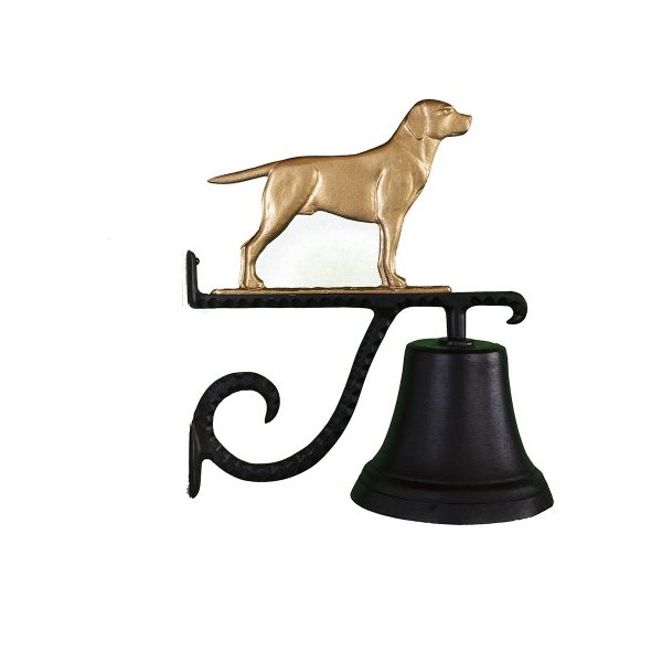 Montague Metal Products Cast Bell with Gold Retriever