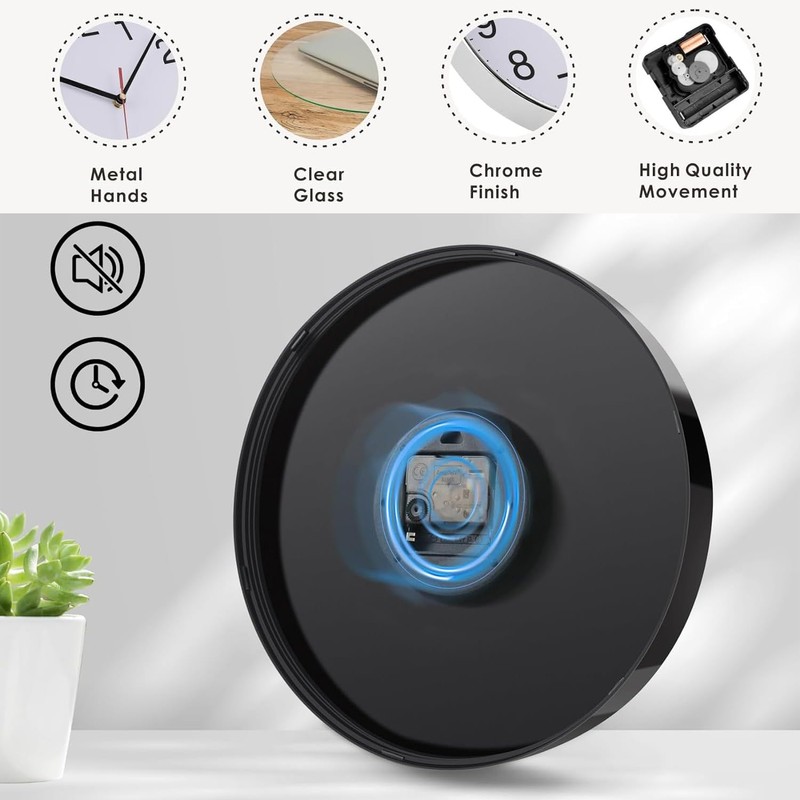 Lottogo Wall Clock 10 Inch Wall Clock for Living Room