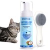 Cat Waterless Shampoo with Brush - No Rinse Formula for