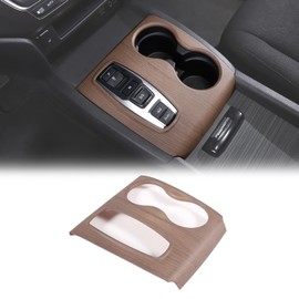 HIRUFAIT Gear Shift Panel Cover Trim for Honda Pilot 2016-2022/ Ridgeline 2020-2023/ Passport 2019-2023, ABS Automotive Center Consoles Cup Holder Cover Protector Sticker Accessories (Pear Wood Grain)