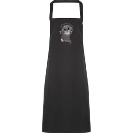 Hippowarehouse Just a girl who loves her rabbit bunny mini lop - Grey Apron kitchen cooking painting DIY onesize adult