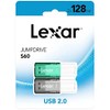 LEXAR Pack of 2 Cles USB 2 Jumpdrive 128Go S60