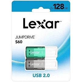 LEXAR Pack of 2 Cles USB 2 Jumpdrive 128Go S60