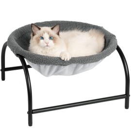 JUNSPOW Cat Bed Dog Bed Pet Hammock Bed Kitty Sleeping Cat Supplies Pet Supplies Whole Wash Stable, Detachable, Breathable, Easy Assembly Indoors Outdoors, 16.9 in x 16.9 in x 9.5 in