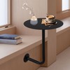 ILWorkTLs 13.77In Wall Mounted Coffee Table,Round Bar Tables,Snack Desk,Iron Drink