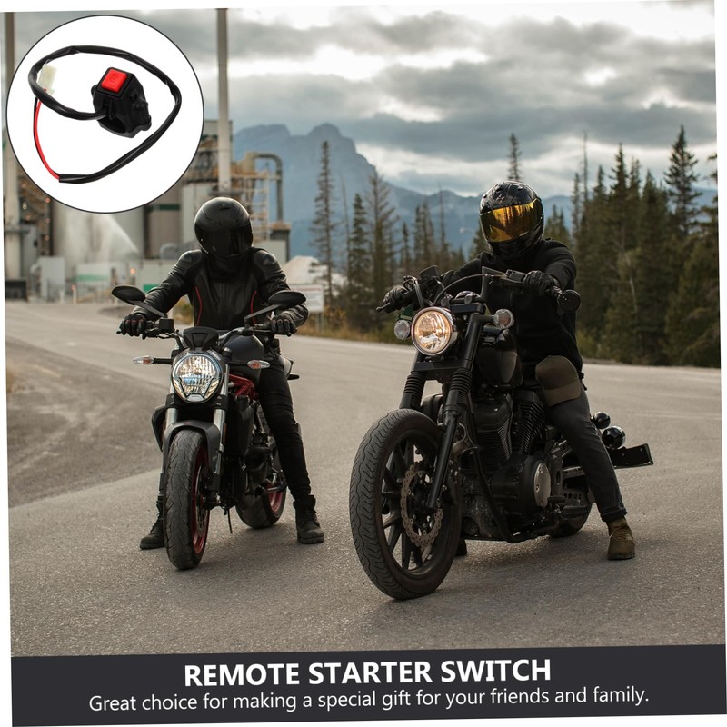 iplusmile Push Button Starter for Motorcycles Remote Compatible Ignition Horn
