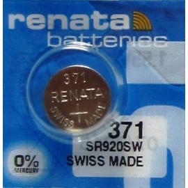 Renata 371 SR920SW Watch Cell Battery Swiss Made 1.55V - Pack of 10