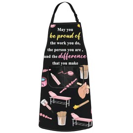JNIAP Wax Boss Apron Wax Technician Gifts Coochie Waxer Apron Wax Specialist Apron Waxing Queen Aesthetician Apron, May You Be Wax Boss Purple Bed Ap, Large