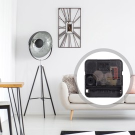 Healifty Quartz DIY Wall Clock Movement Mechanism, Battery Operated, Black, 5.5X2.7cm