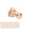 200 Sets Chicago Screws Round Head Rivets 7x5mm DIY Handcraft