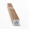 Rubber Stamp with Round Frame, 0.3 inch (8 mm) Round