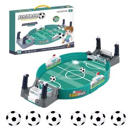 Mini Table Soccer Game, 42x21cm Tabletop Football Game Toy With 6 Pcs Mini Football, Desktop Interactive Soccer Game Toy Football Board Game for Kids Adults