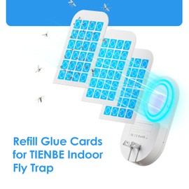 Magnetism Glue Cards Hogius Indoor Plug-in Fly Trap Refill Pack for Hogius Indoor Fly Trap (12 Pack Glue Cards)